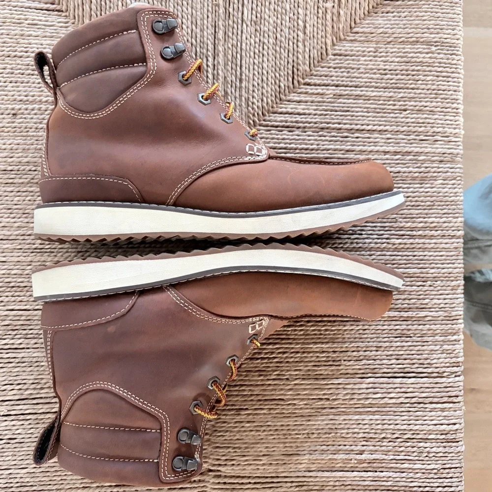 L.L. Bean Boots Men's Sz 9 Stonington Moc Toe Dark Oakwood Hiking 507137